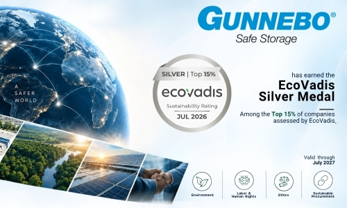 Steelage | EcoVadis - GUNNEBO AB has earned a Silver Medal