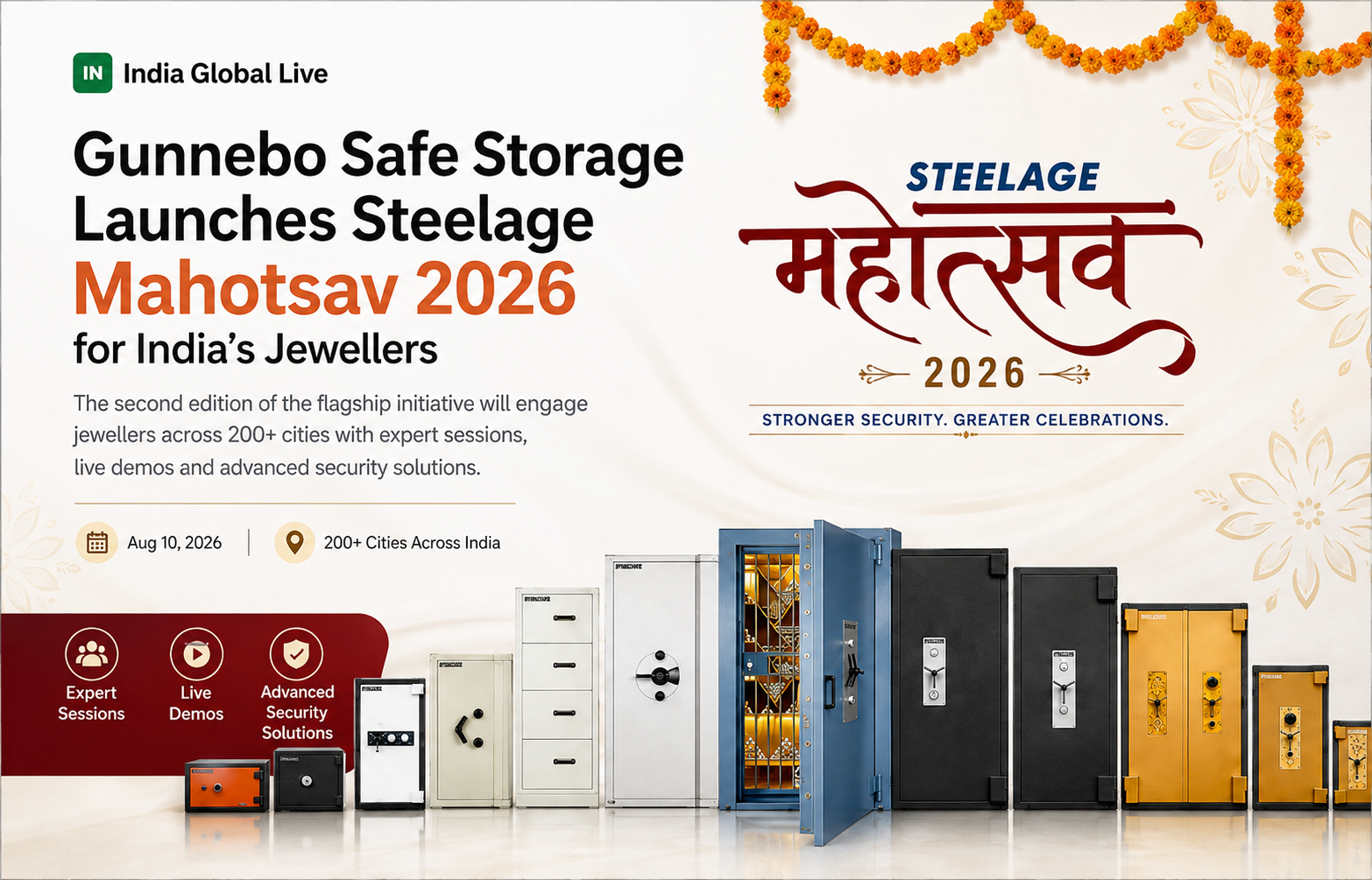 Steelage | Gunnebo Safe Storage Launches Steelage Mahotsav 2026 for Indias Jewellers 